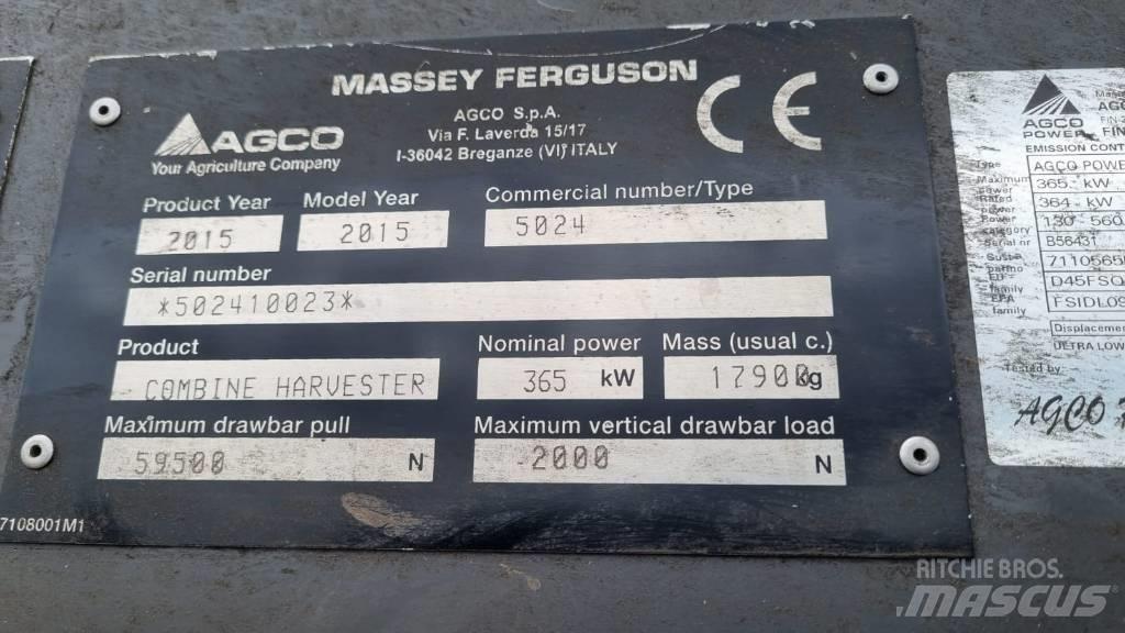 Massey Ferguson 9380 Kombajny zbożowe