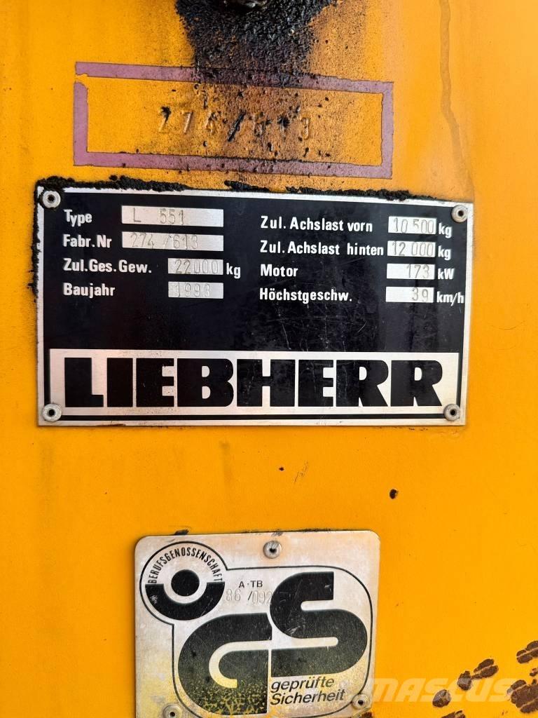 Liebherr L 551 Ładowarki kołowe