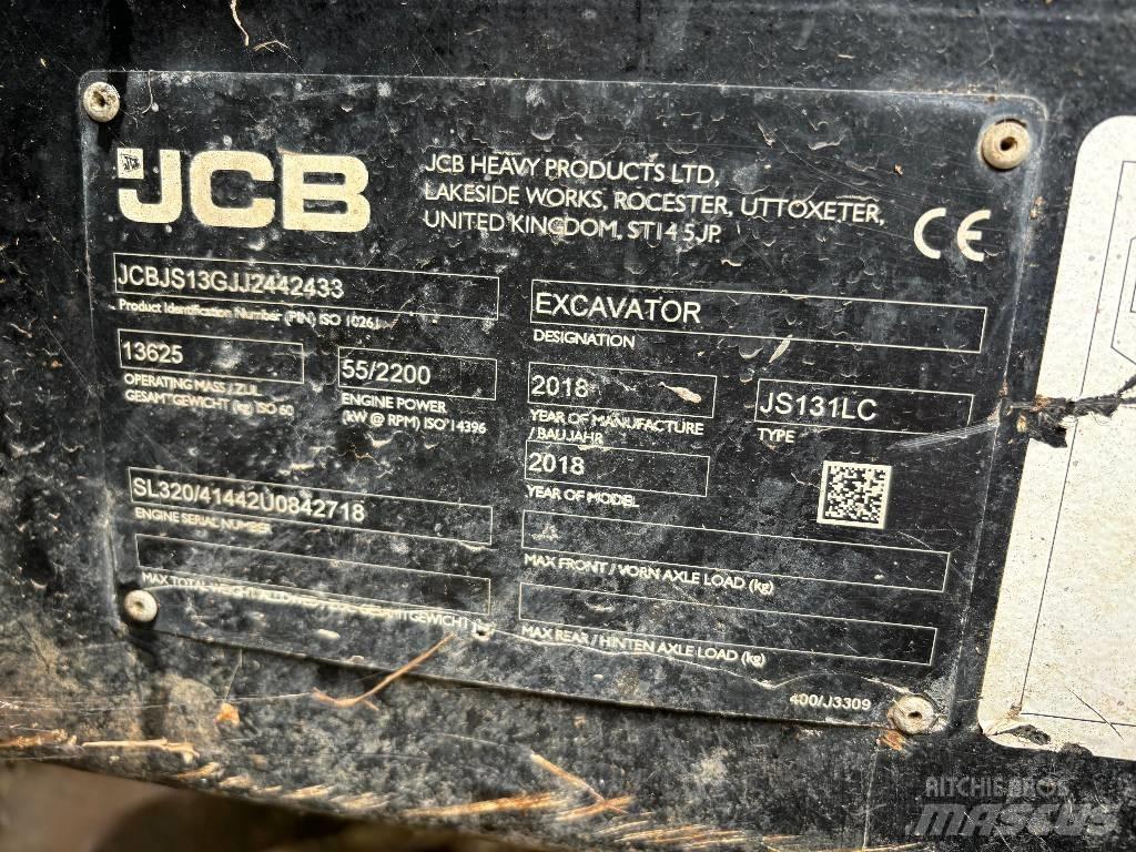 JCB JS 131 LC Koparki gąsienicowe