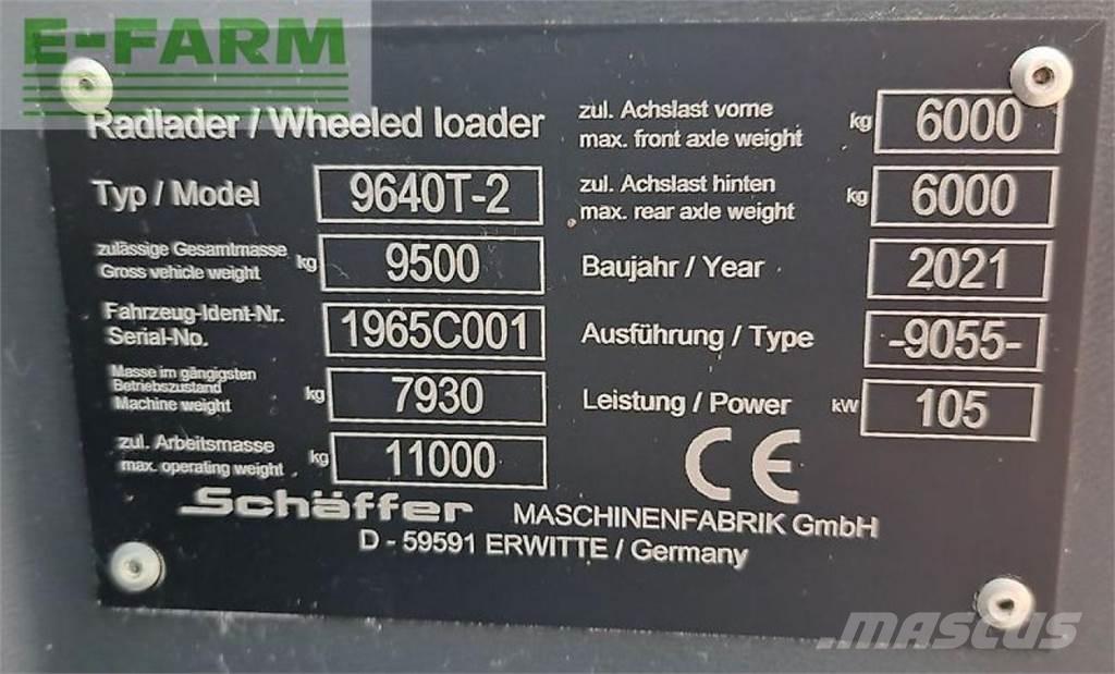 Schäffer 9640 t-2 Ładowarki rolnicze