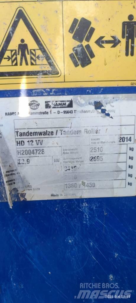 Hamm HD 12 VV Walce dwubębnowe