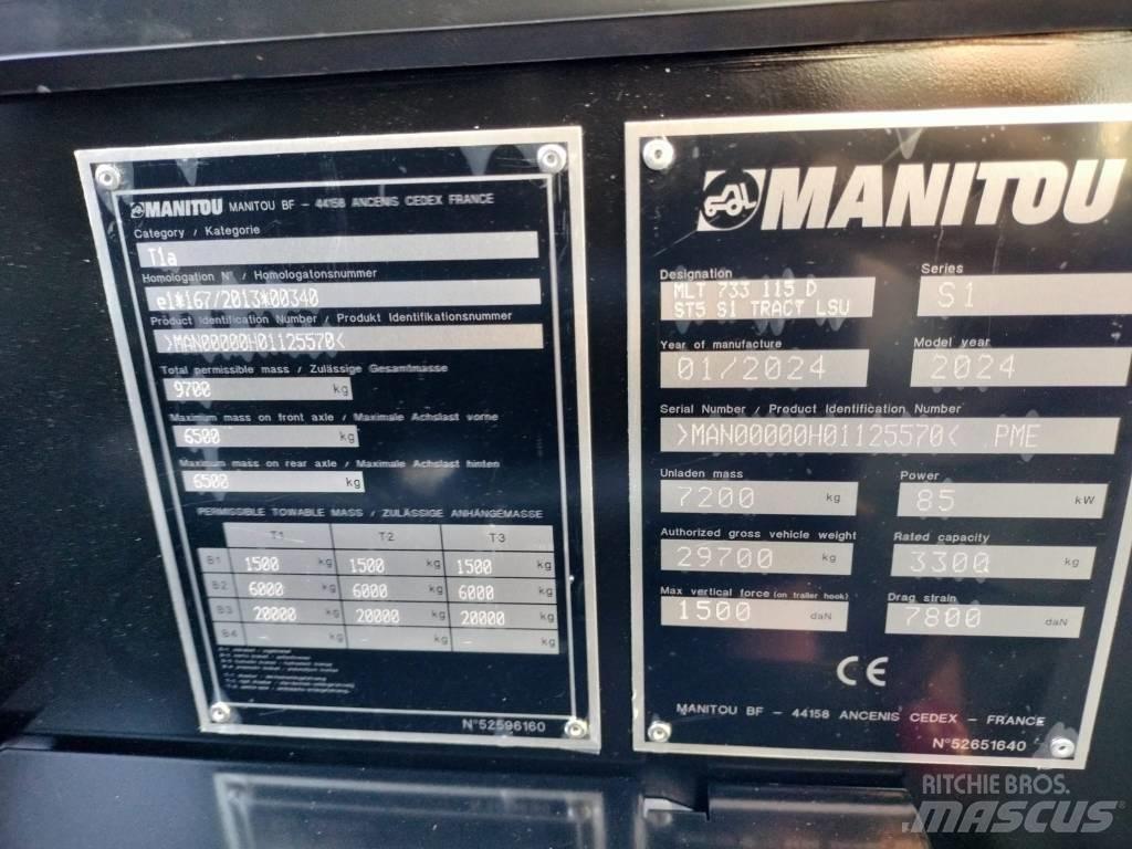 Manitou MLT733 Ładowarki rolnicze