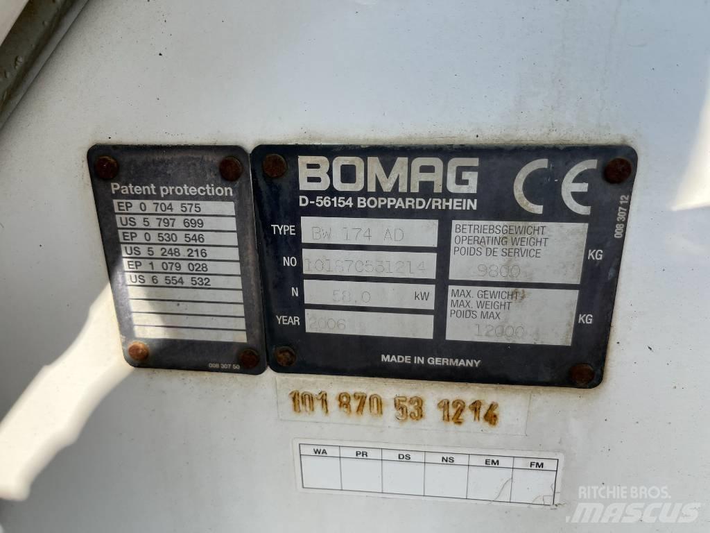 Bomag BW 174 AD Walce dwubębnowe