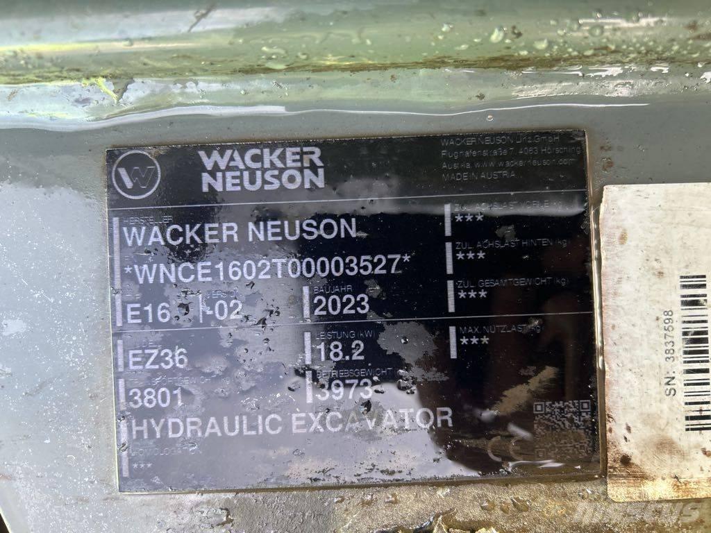 Wacker Neuson EZ36 Koparki gąsienicowe