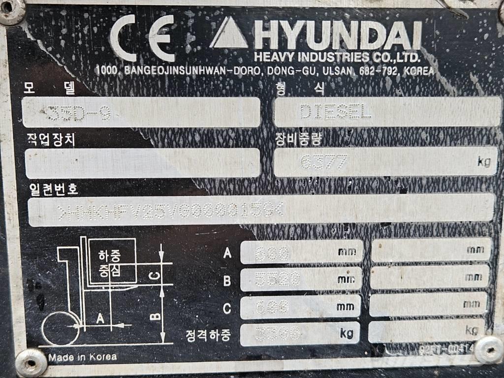Hyundai 35d-9 Wózki Diesla