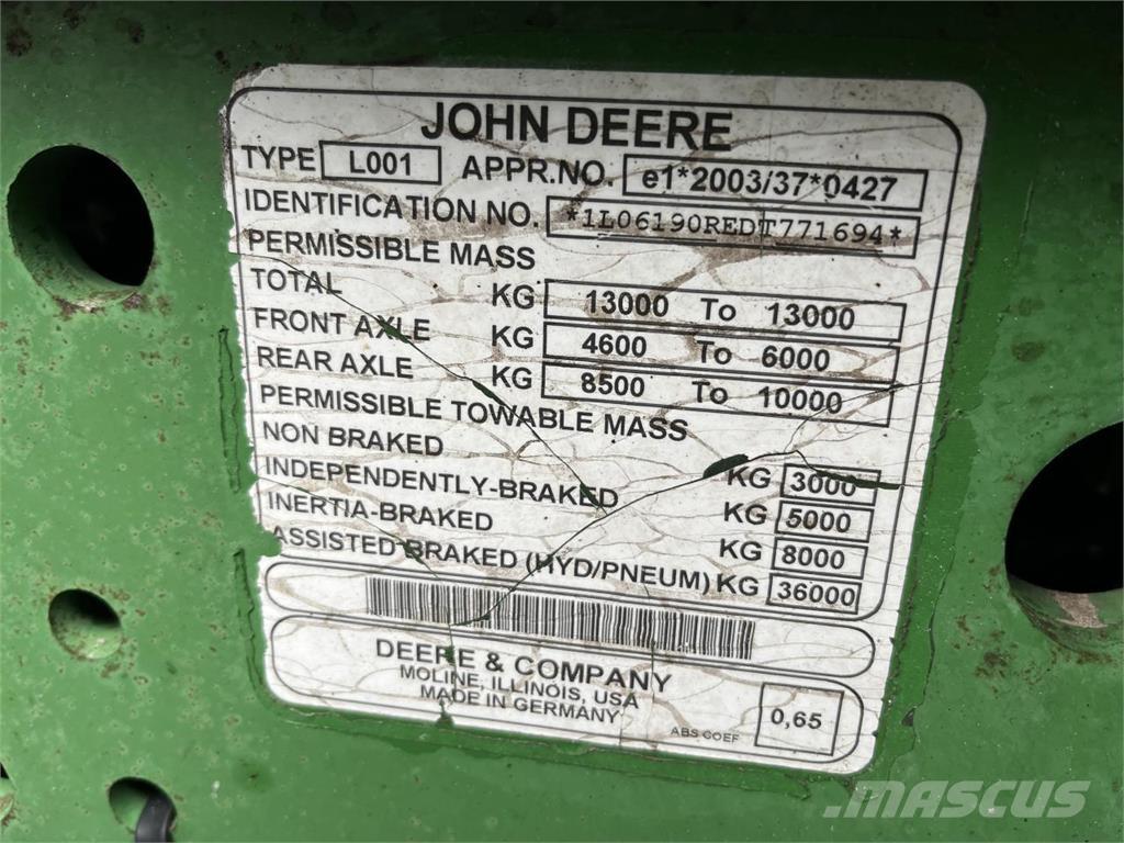 John Deere 6190R Ciągniki rolnicze