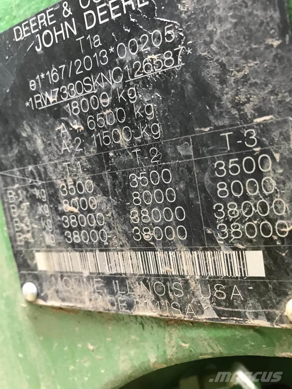 John Deere 7R 330 Ciągniki rolnicze