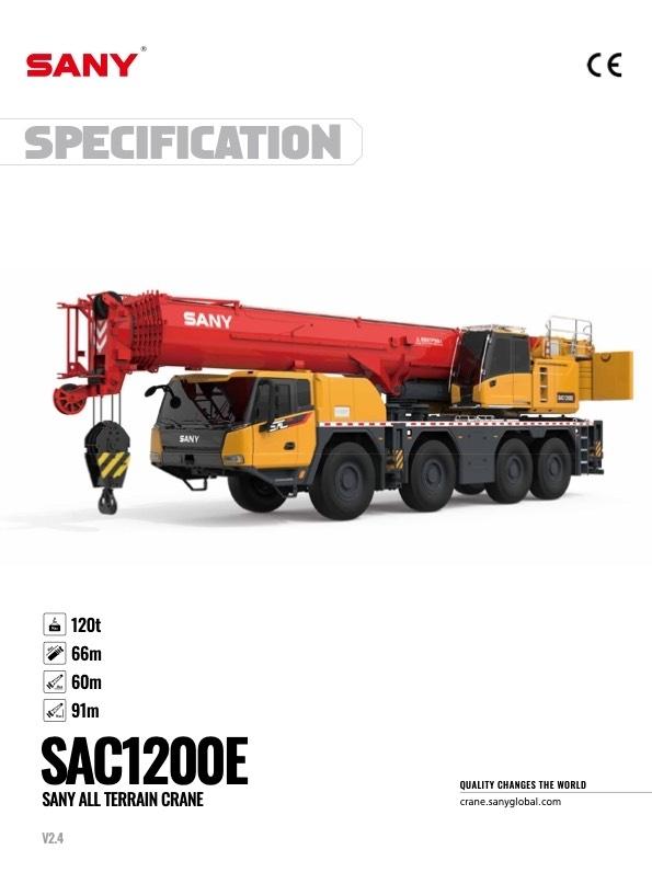 Sany SAC1200E Żurawie szosowo-terenowe