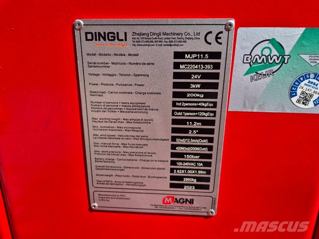 Magni MJP 11.5 Podnośniki przegubowe