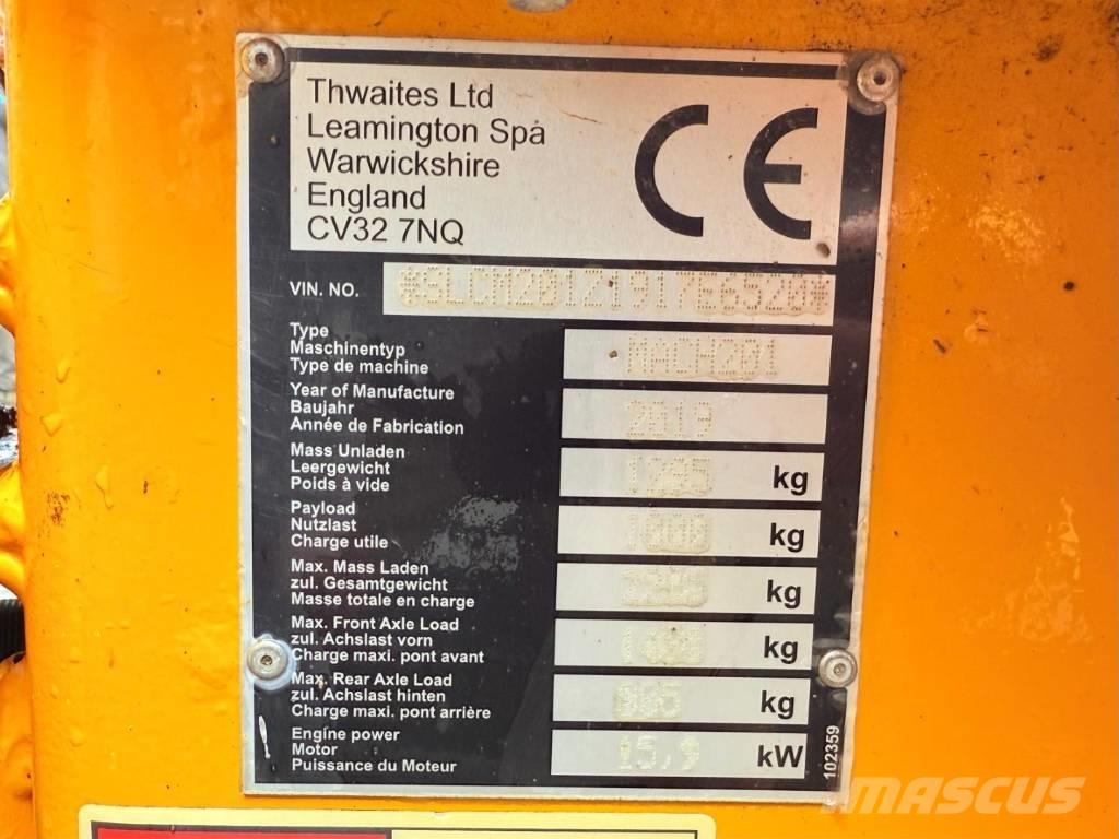 Thwaites Mach 201 Wozidła kolebkowe