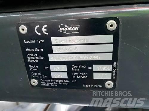 Doosan DX170W-5 Koparki kołowe
