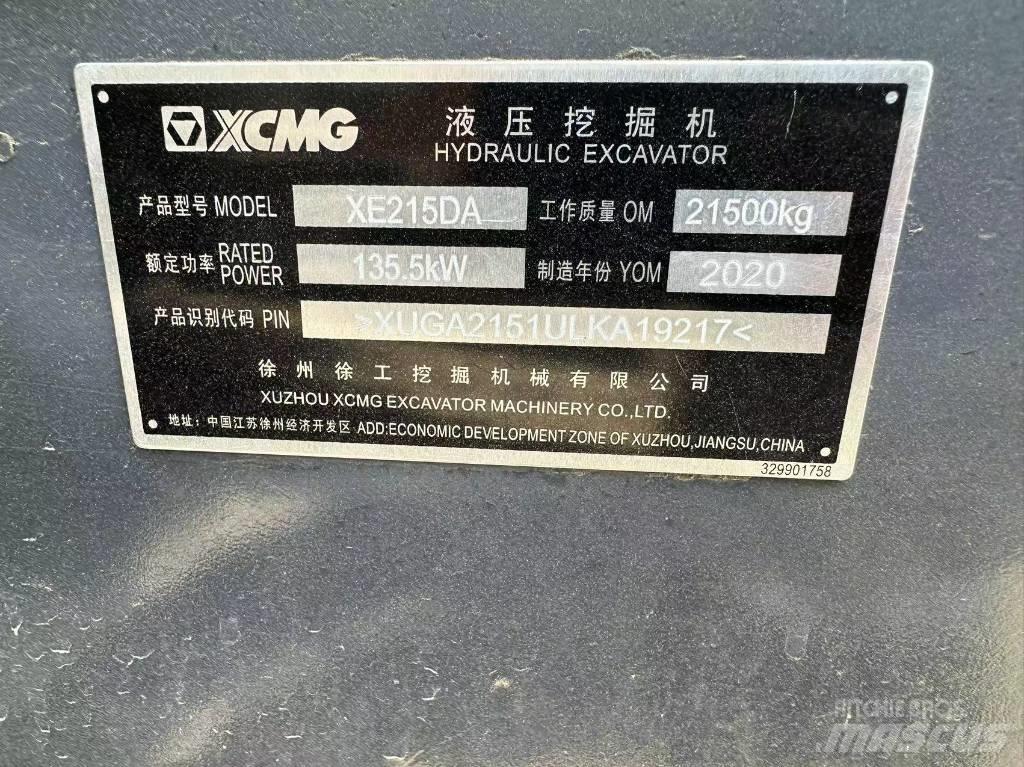 XCMG XE 215 DA Koparki gąsienicowe