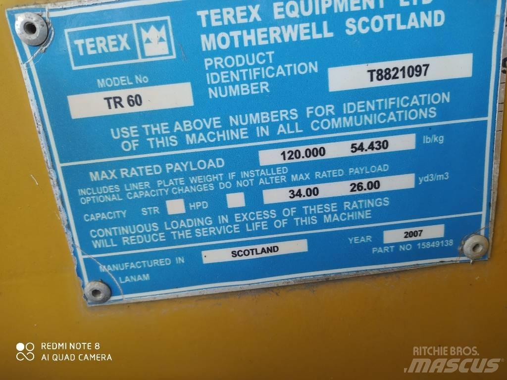Terex TR 60 Wozidła sztywnoramowe