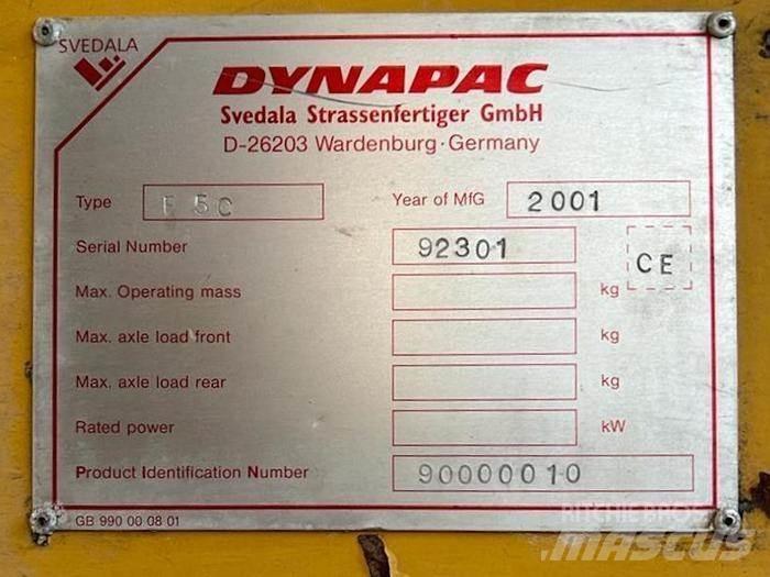 Dynapac F5C Rozściełacze do asfaltu