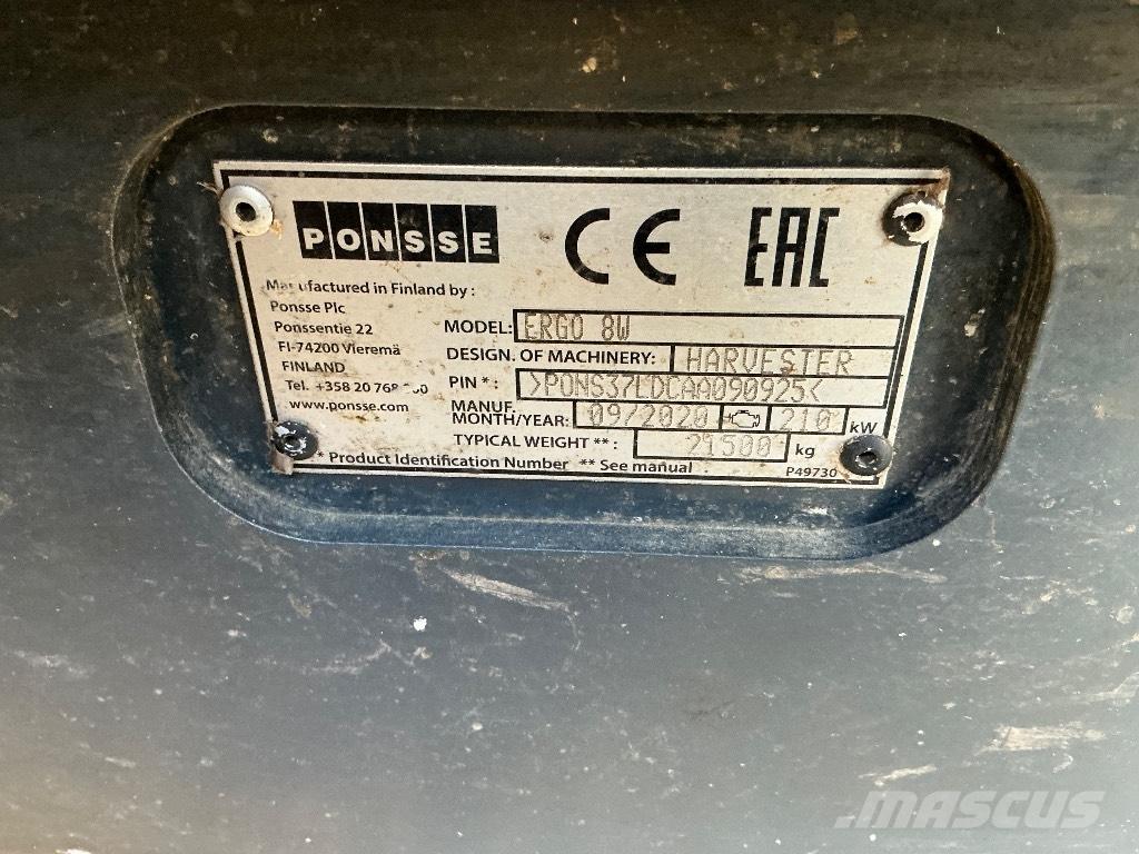 Ponsse ERGO 8W Harwestery