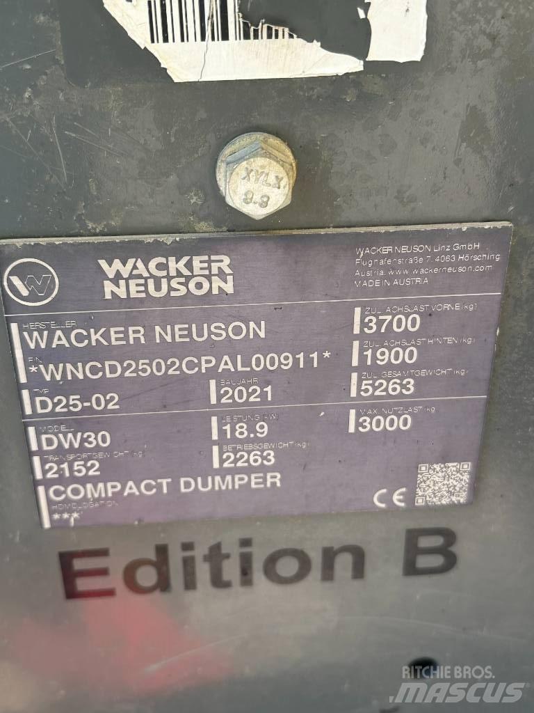 Wacker Neuson DW 30 Wozidła kolebkowe