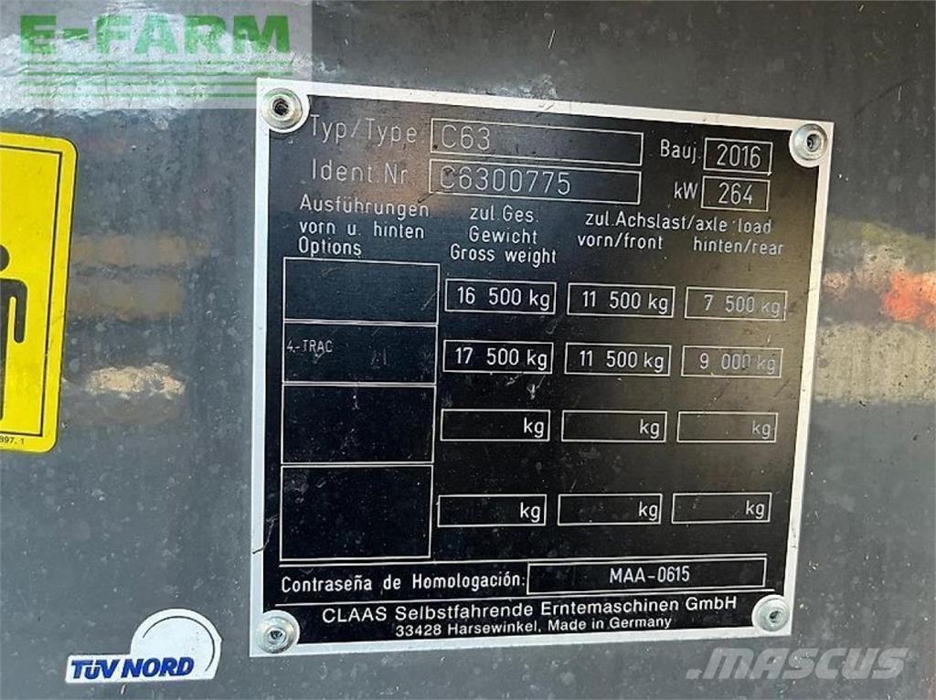 CLAAS lexion 630 Kombajny zbożowe