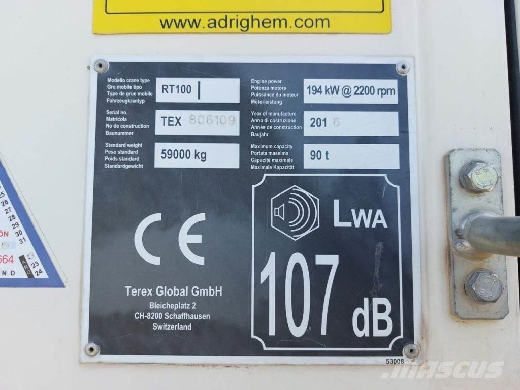 Terex RT100 Żurawie terenowe