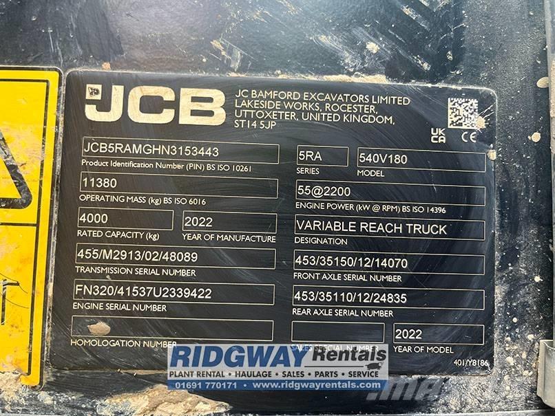 JCB 540-180 Ładowarki teleskopowe