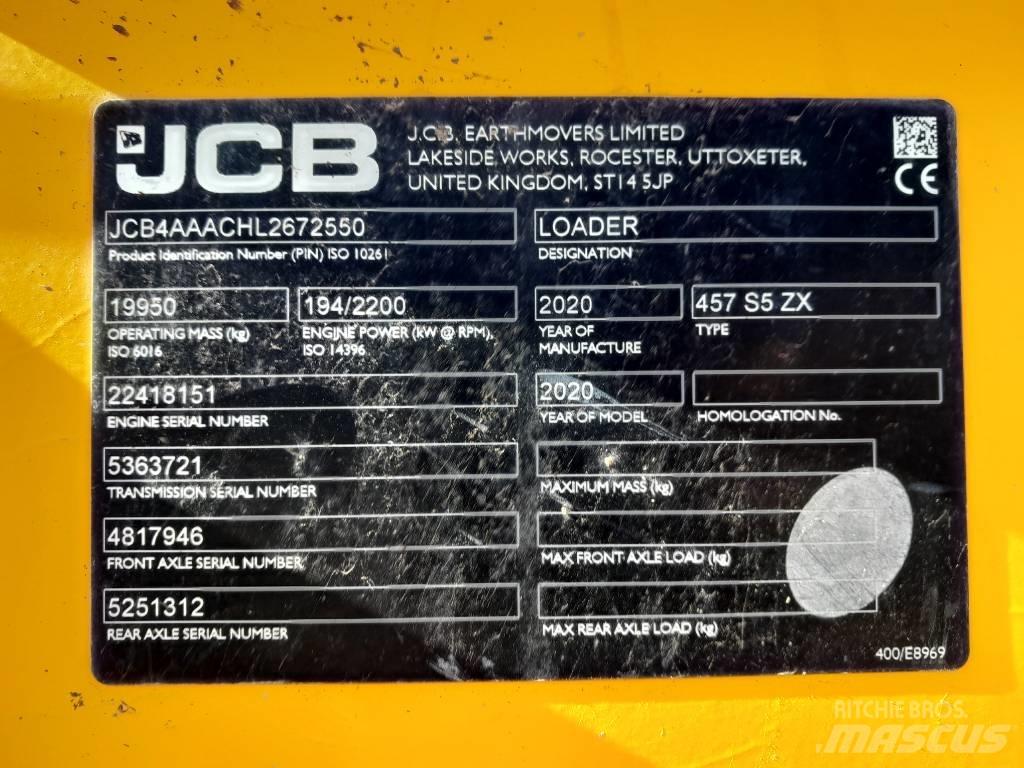 JCB 457 ZX Ładowarki kołowe