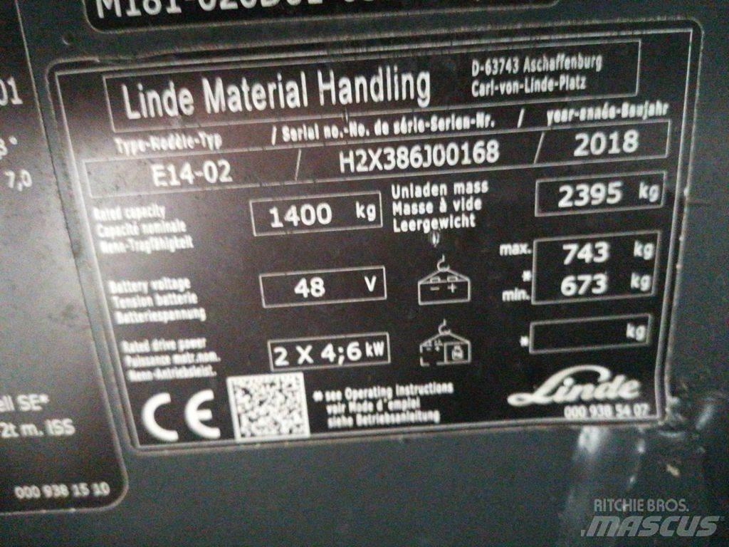 Linde E14-02 Wózki elektryczne