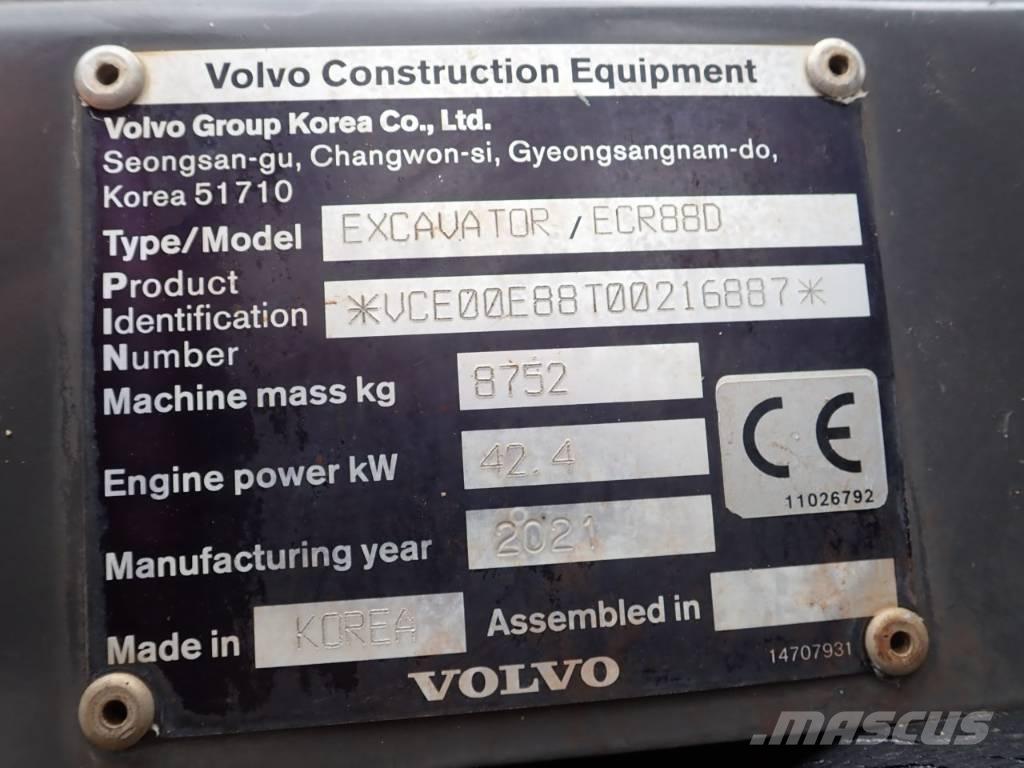 Volvo ECR 88 D Midikoparki  7t - 12t