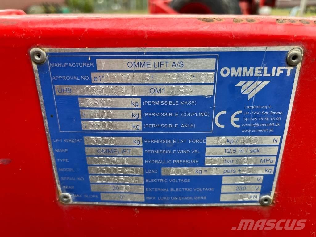Omme 2300EXBD Podnośniki na przyczepach