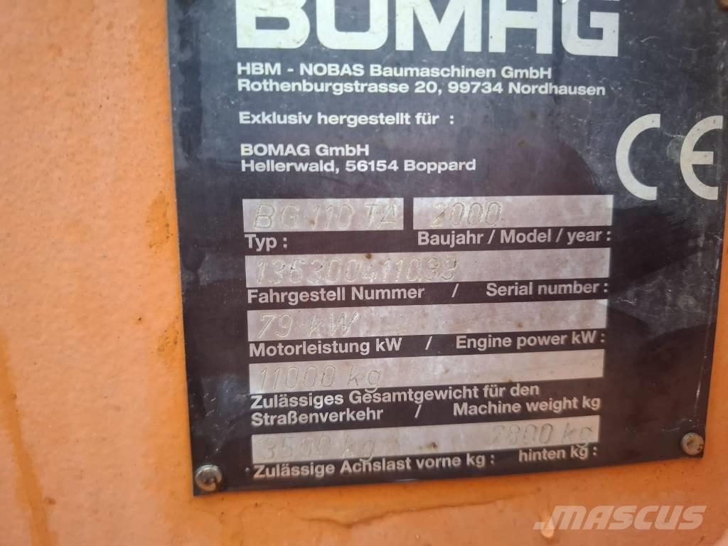 Bomag BG 110 TA Równiarki