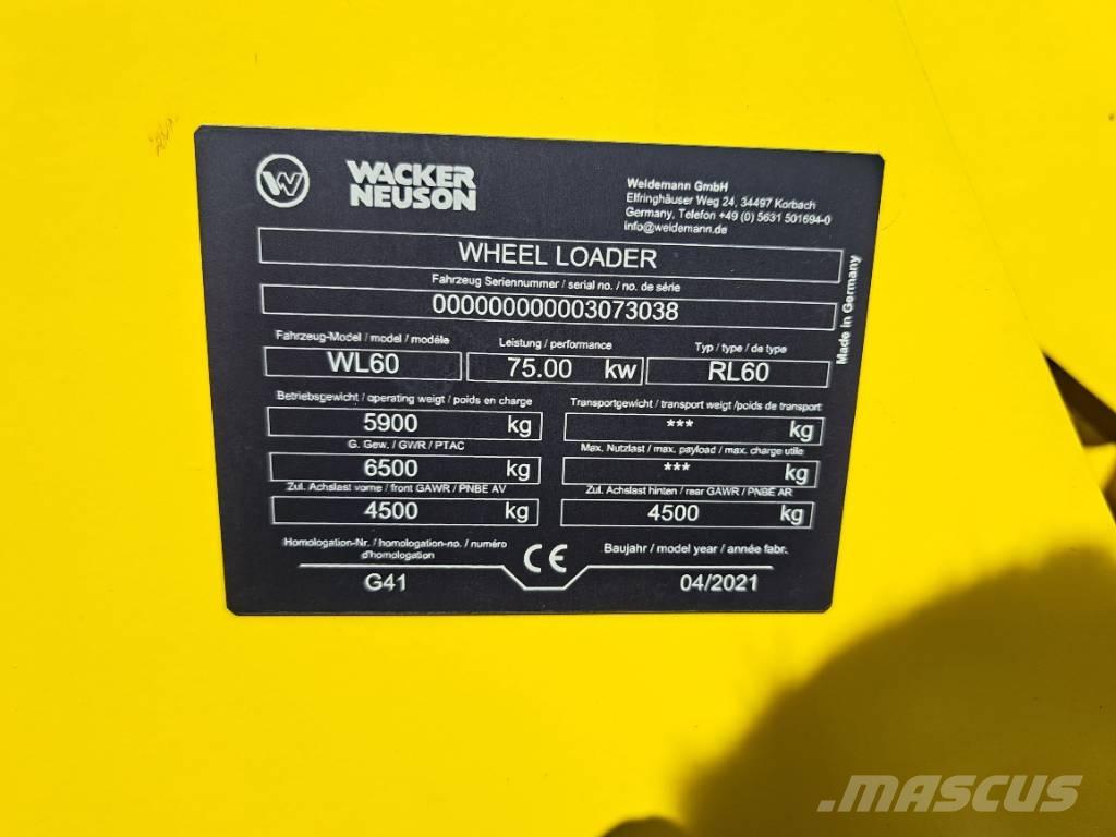 Wacker Neuson WL60 Ładowarki kołowe