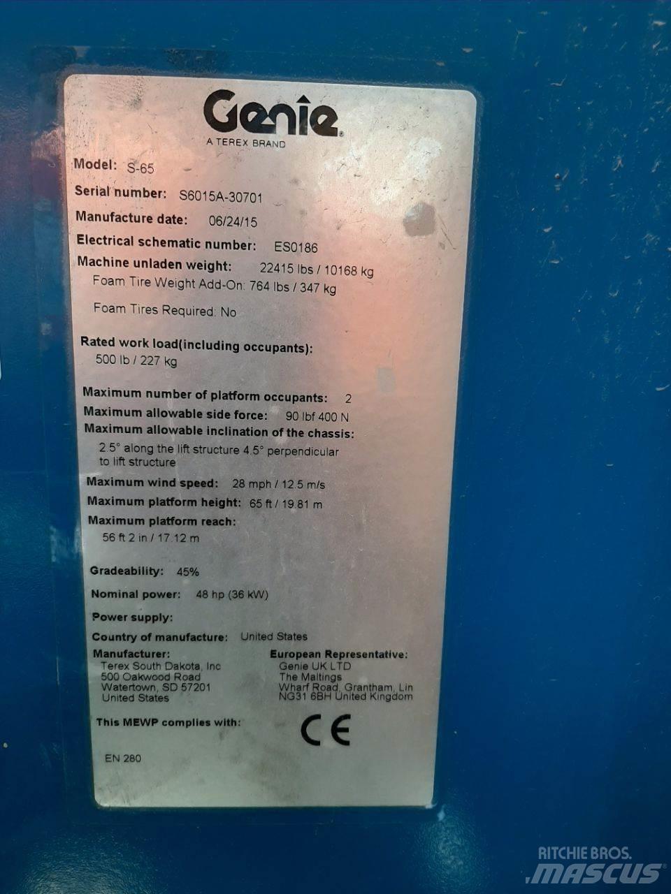 Genie S65 Podnośniki teleskopowe