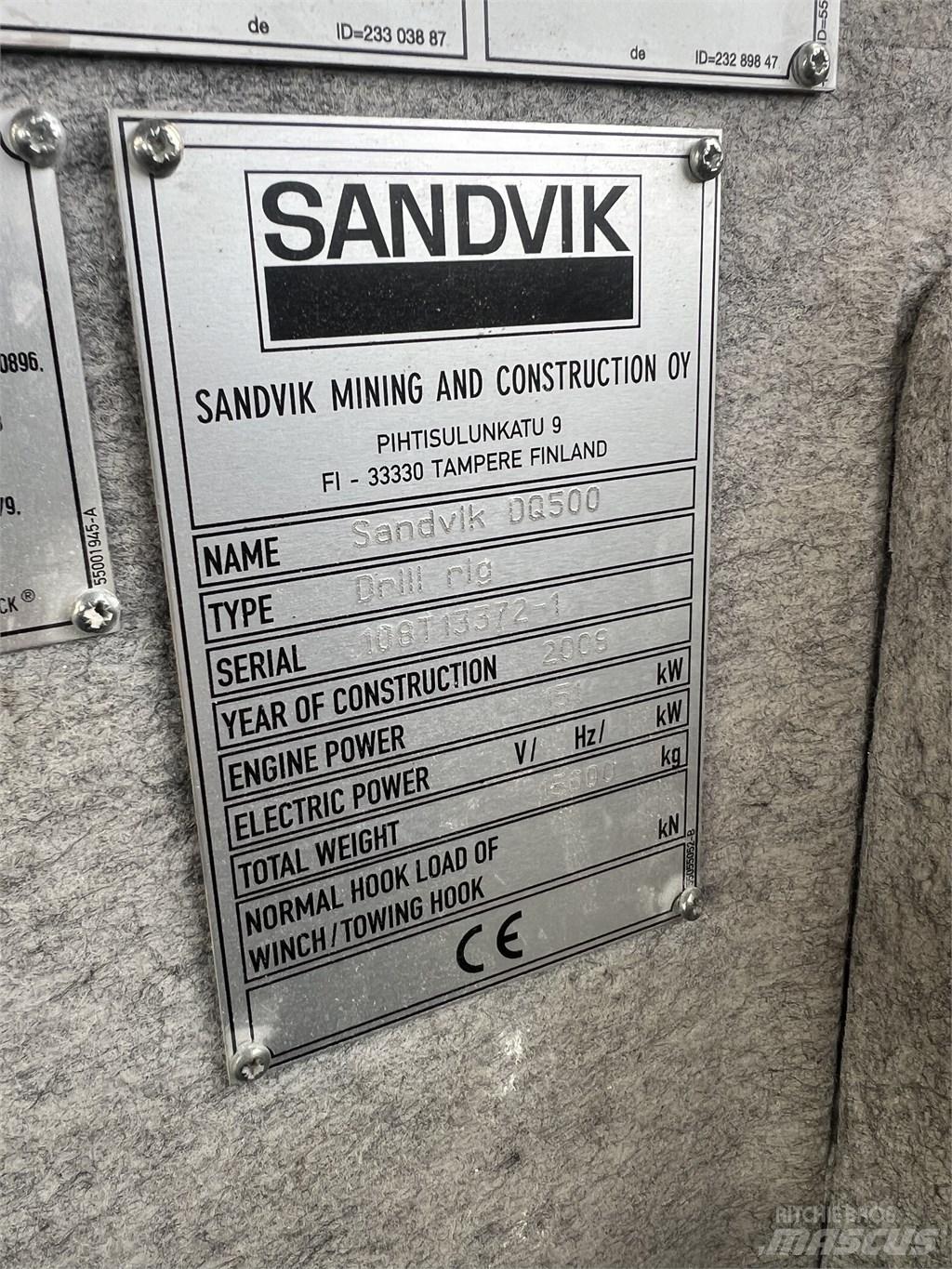 Sandvik DQ 500 Wiertnice do nawierzchni