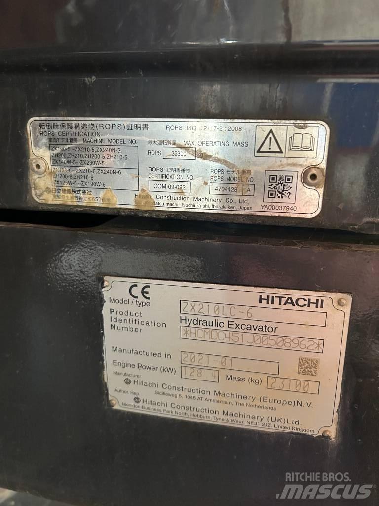 Hitachi ZX 210 LC-6 Koparki gąsienicowe