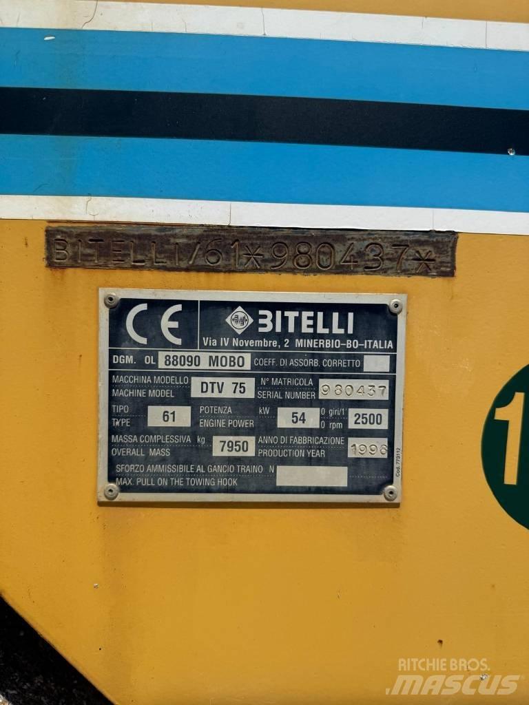 Bitelli DTV 75 Walce dwubębnowe