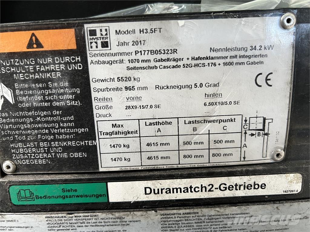 Hyster H3.5 FT/ 23R Wózki Diesla