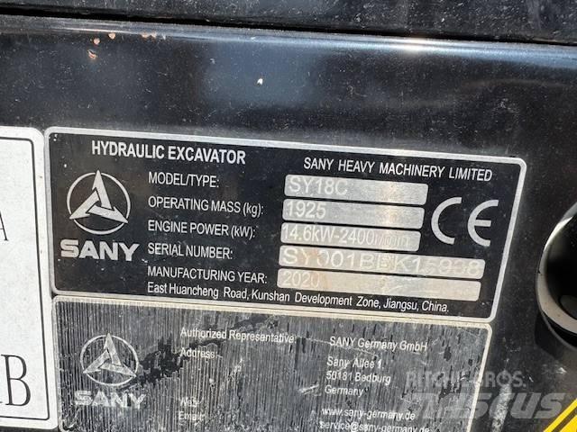 Sany SY 18 C Minikoparki