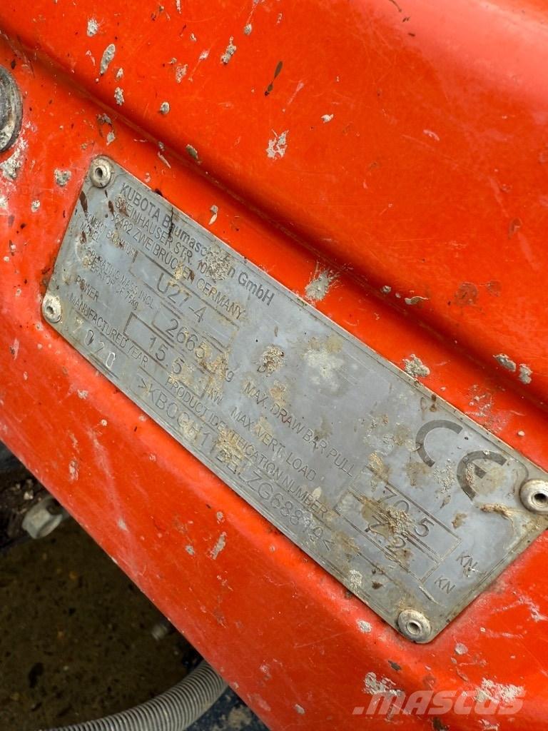 Kubota U 27-4 Minikoparki