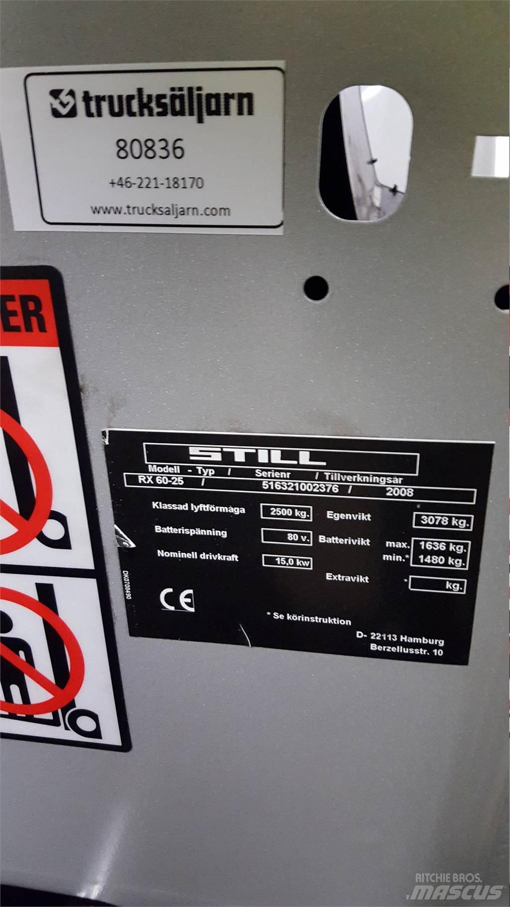 Still RX60-25 Wózki elektryczne