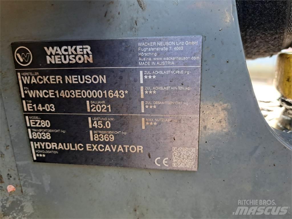 Wacker Neuson EZ80 Koparki gąsienicowe