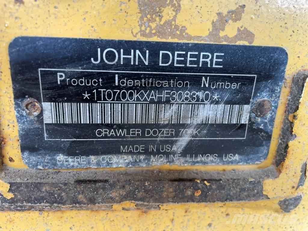John Deere 700 KLGP Spycharki gąsienicowe