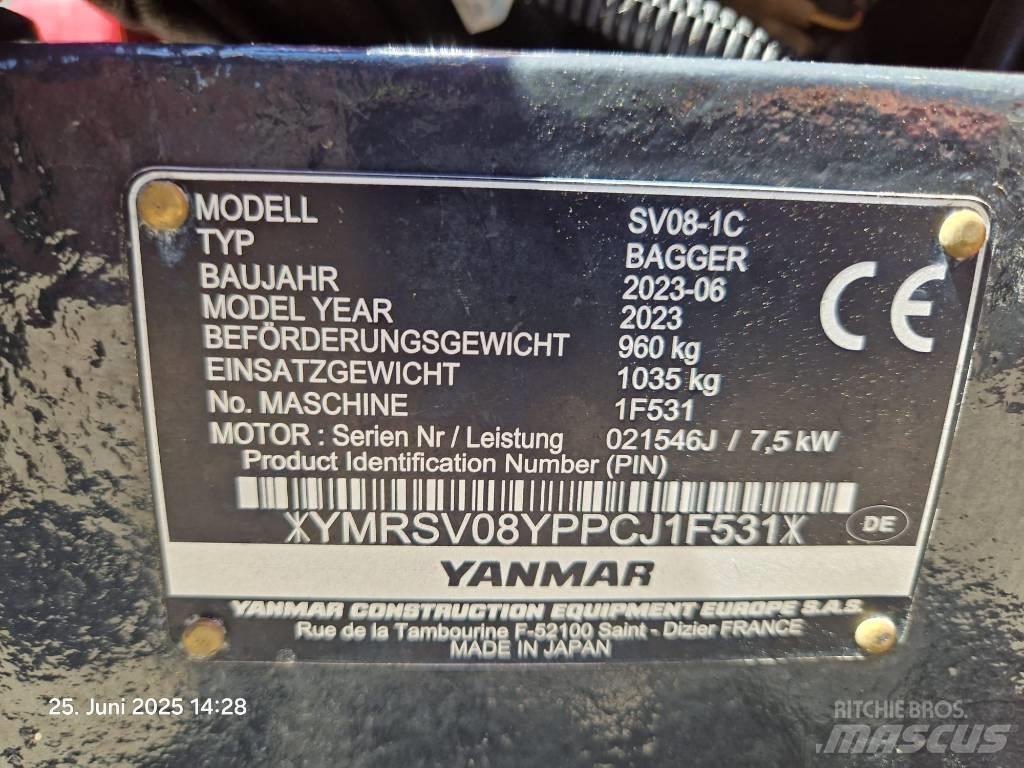 Yanmar SV 08-1 A Minikoparki