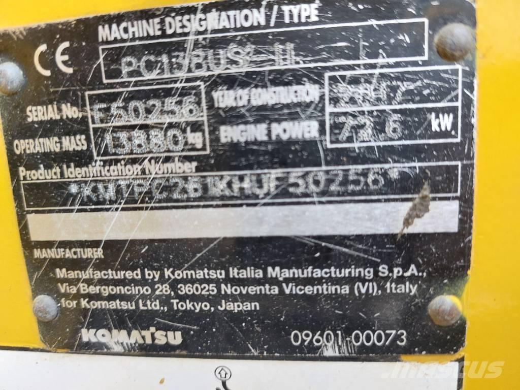 Komatsu PC138US-11 Koparki gąsienicowe