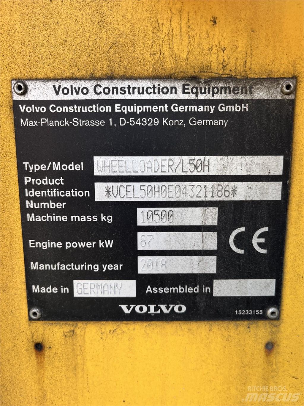 Volvo L 50 H Ładowarki kołowe