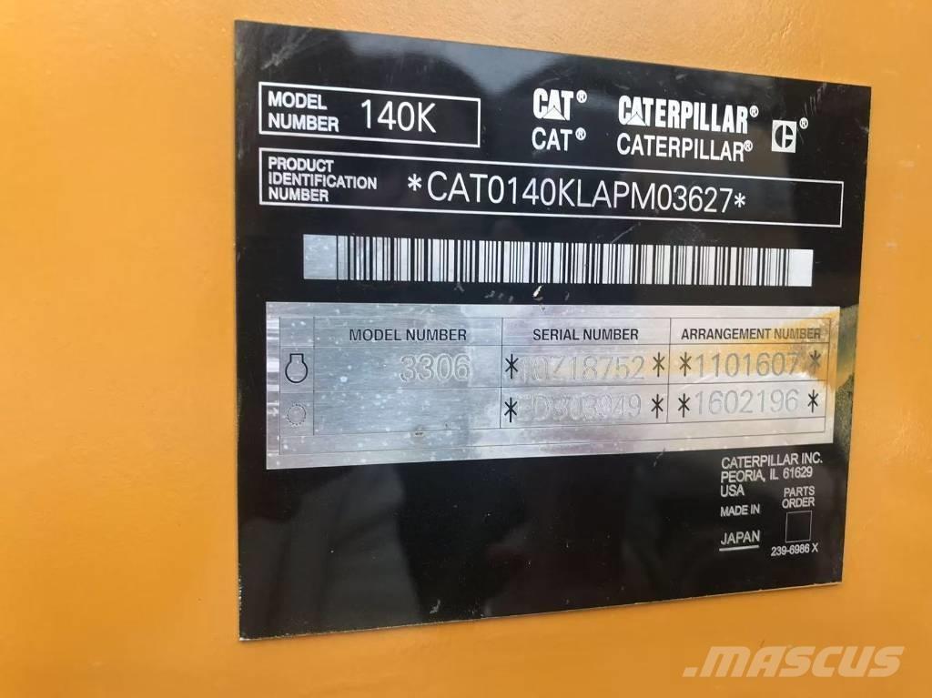 CAT 140k Równiarki