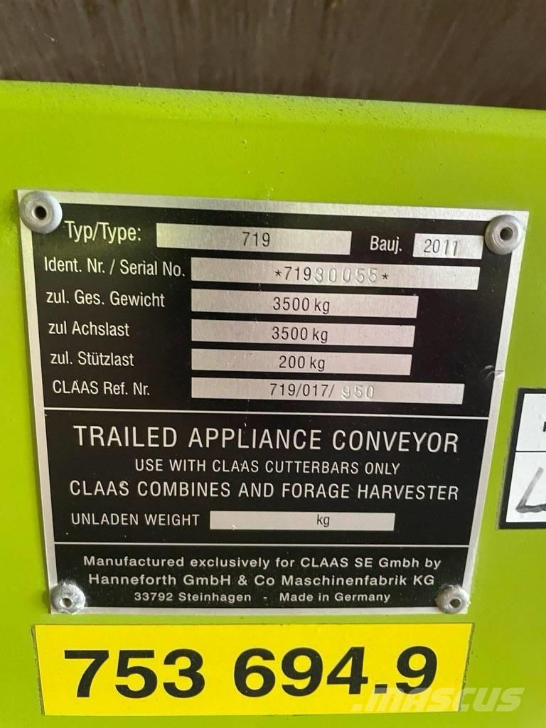 CLAAS V 750 Głowice ścinkowe