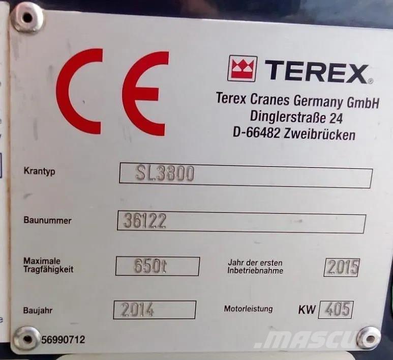 Terex SL 3800 Żurawie gąsienicowe