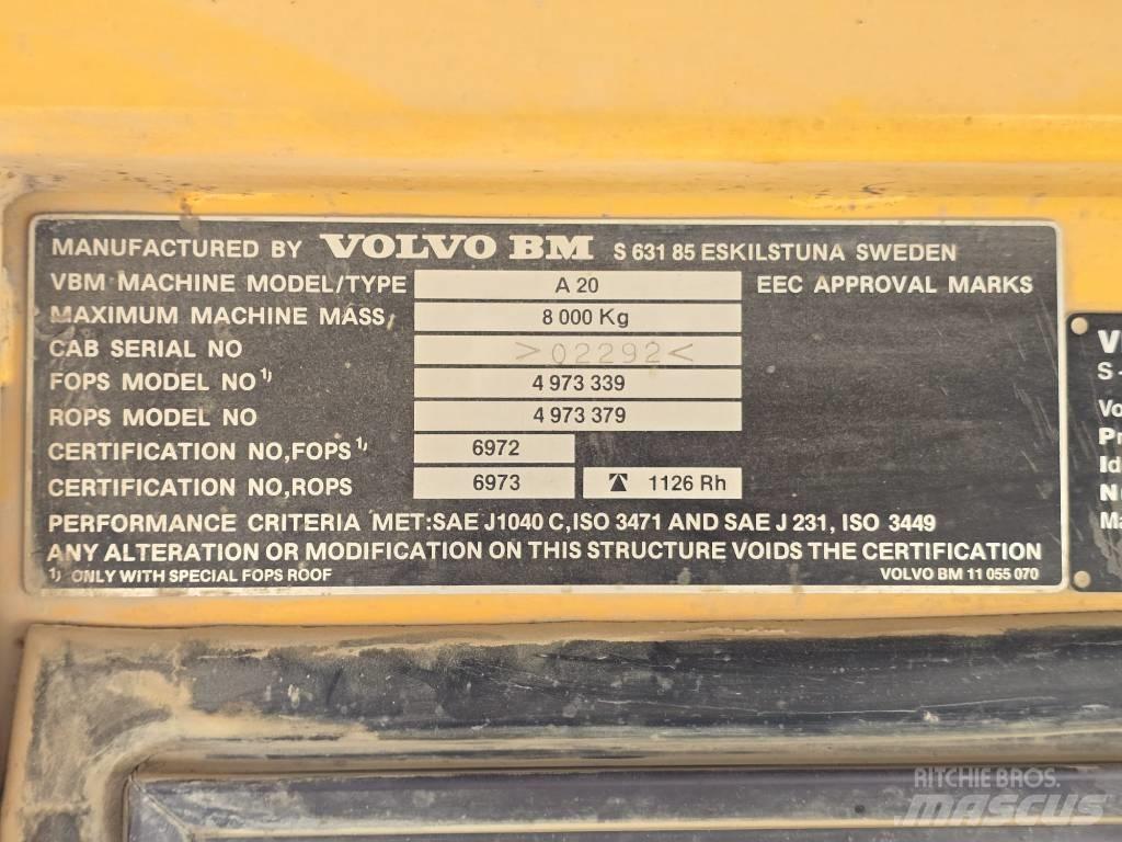 Volvo BM A 20 Wozidła kolebkowe