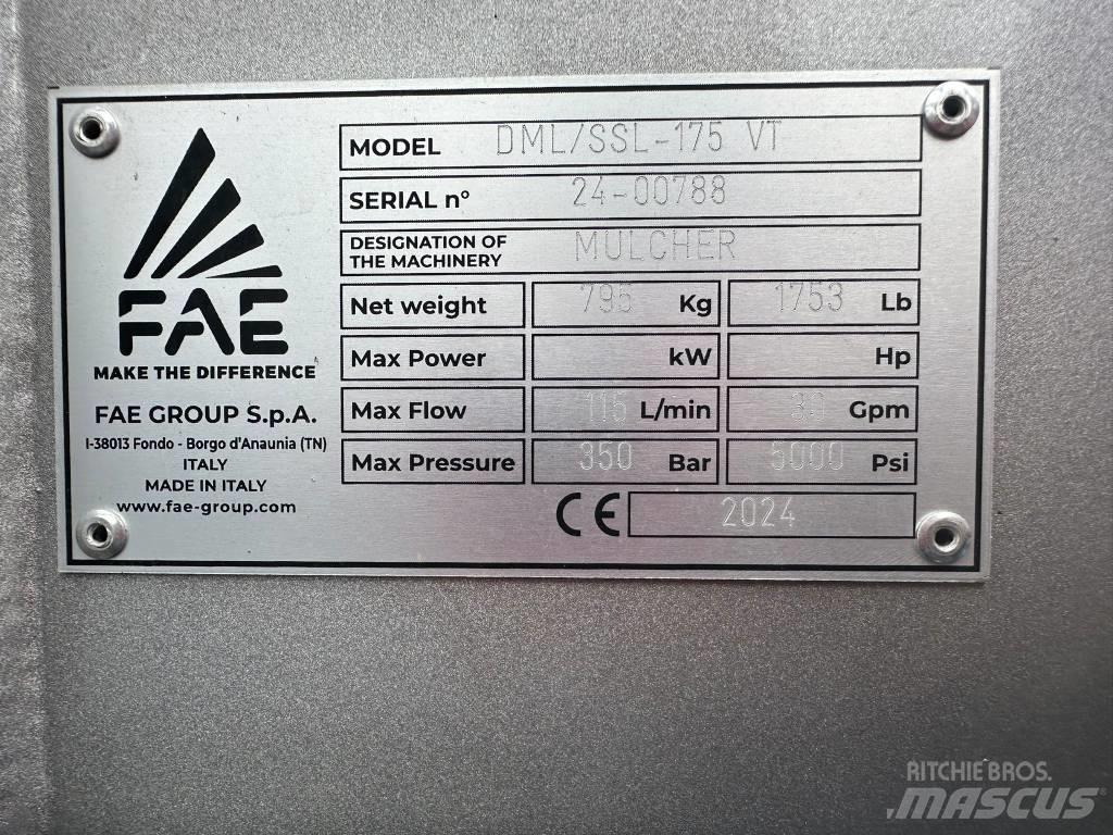 FAE DML/SSL-175 VT Maszyny do okrzesywania gałęzi