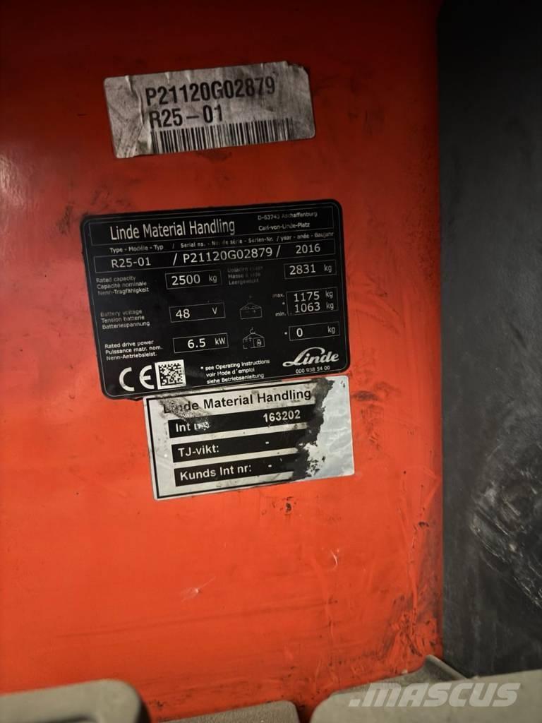 Linde R 25 Wózki widłowe wysokiego składowania