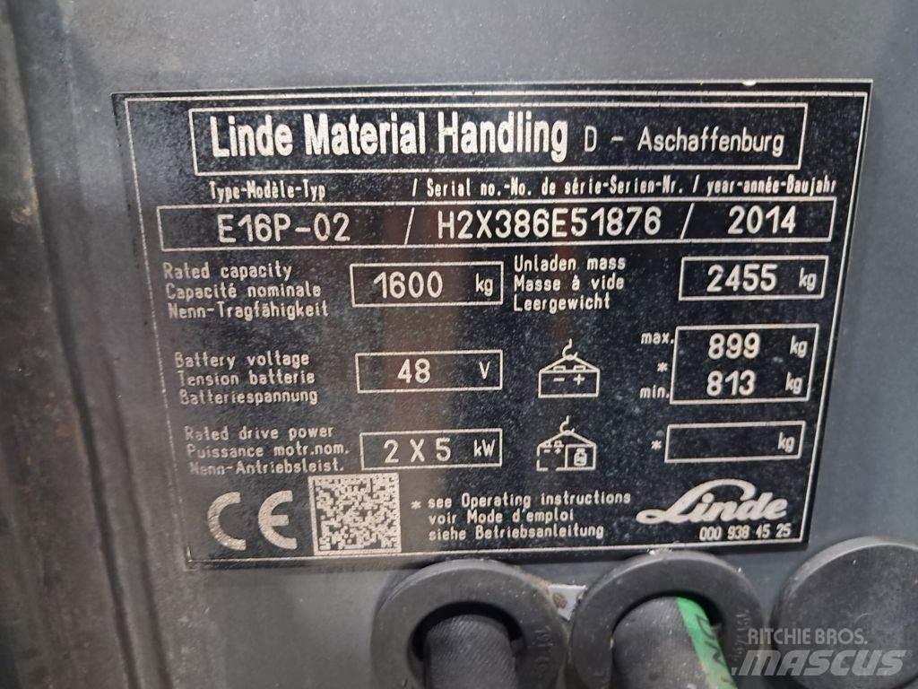 Linde E16P-02 Wózki elektryczne