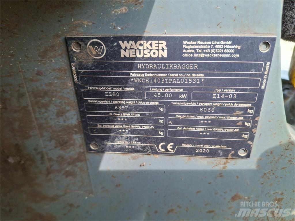 Wacker Neuson EZ80 Koparki gąsienicowe